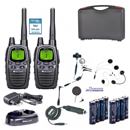 Preview: Fahrschulkoffer Midland G7 Pro Motorrad zu Motorrad